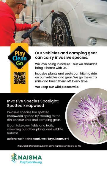 We love and care for our parklands. — rack card, back